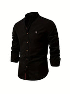 Polo Shirt Men | Stand-Up Collar & Smart Casual Button-Front