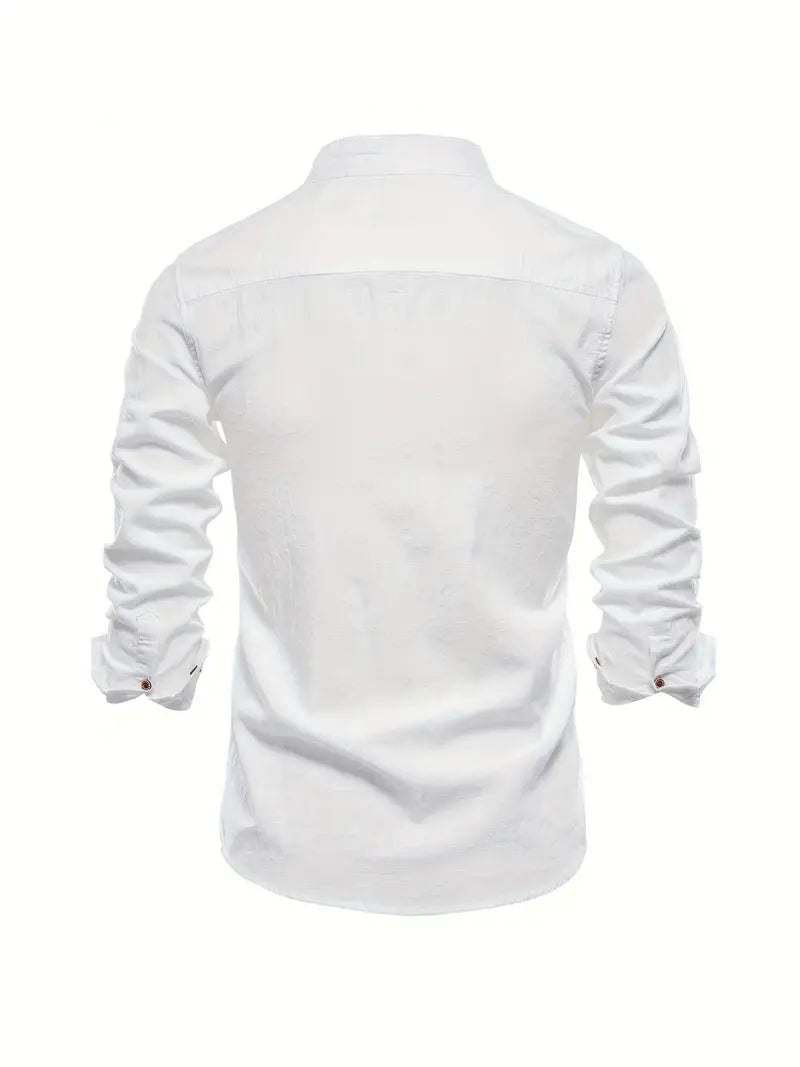 Polo Shirt Men | Stand-Up Collar & Smart Casual Button-Front