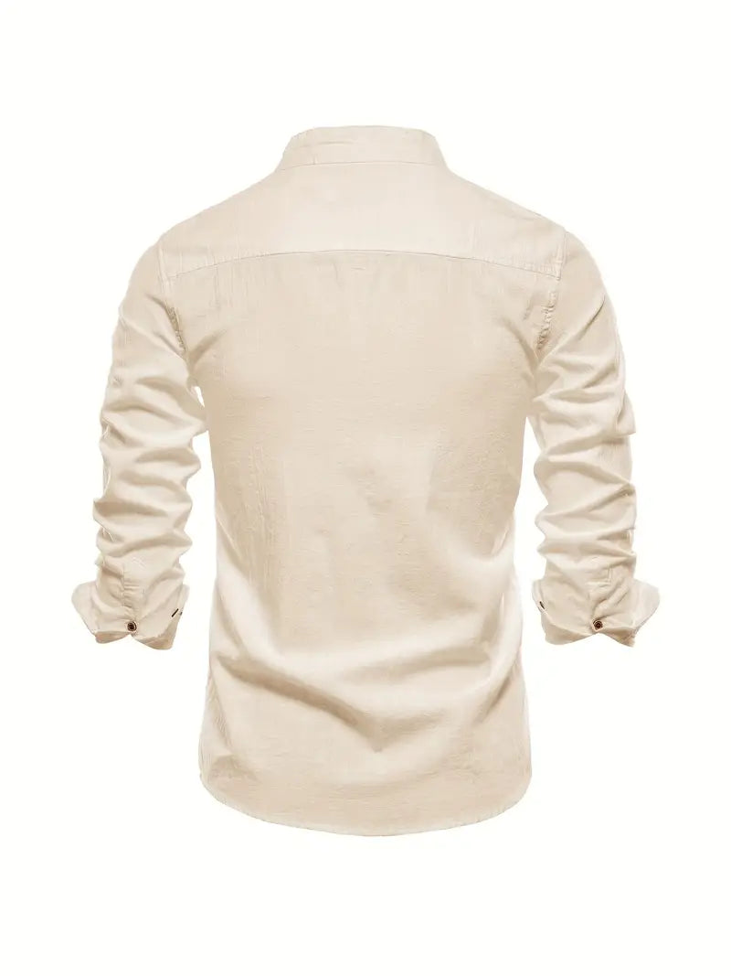 Polo Shirt Men | Stand-Up Collar & Smart Casual Button-Front