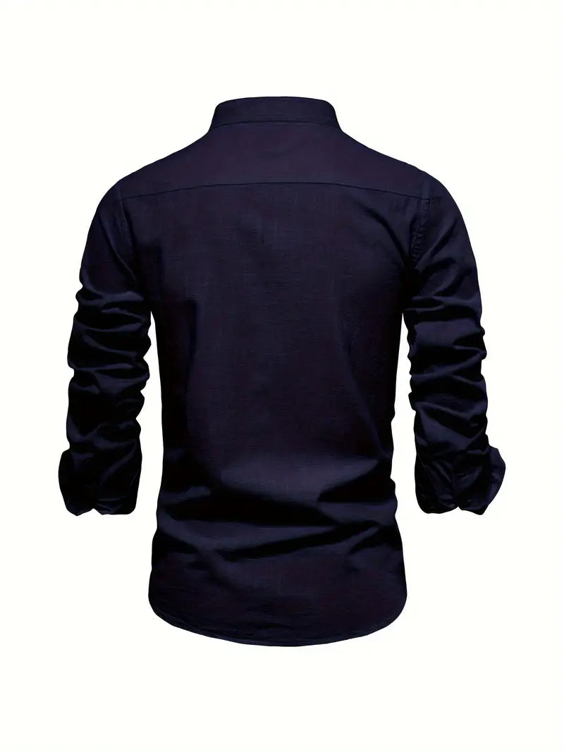 Polo Shirt Men | Stand-Up Collar & Smart Casual Button-Front