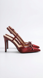 Satin Bow Pumps Women UK – Evening Footwear Smart Casual Office Wear 6