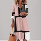 Shirt Dress Women | Geometric Print & Button-Down Style
