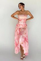 Sophia | Elegant Floral Summer Dress for Weddings and Cocktail Events