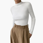 Sophia | Chic Ribbed Long Sleeve Women's Top 0