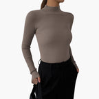 Sophia | Chic Ribbed Long Sleeve Women's Top 2