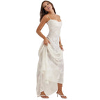 Sophia | Elegant Floral Jacquard Gown for Wedding Guests 2