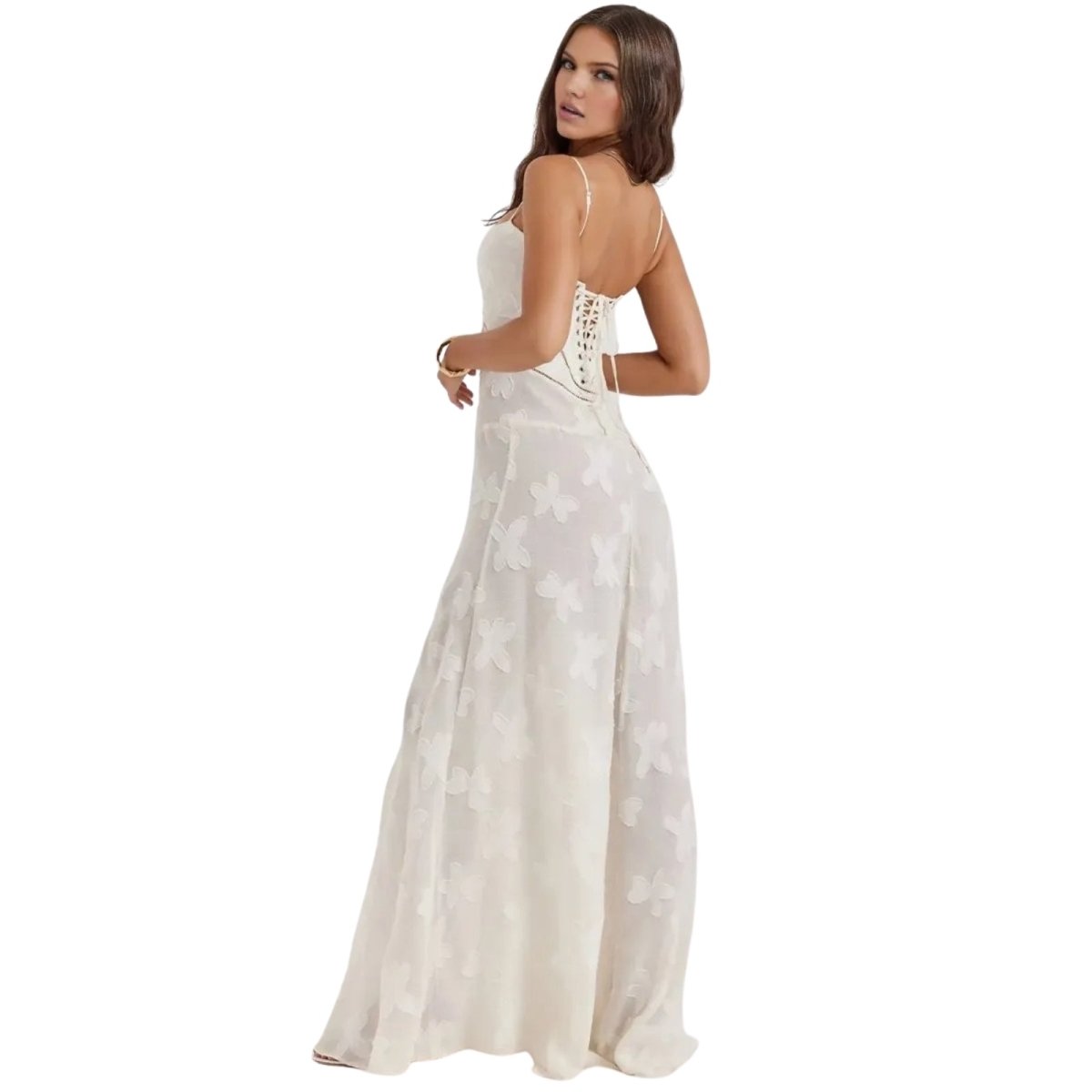 Sophia | Elegant Floral Jacquard Gown for Wedding Guests 3