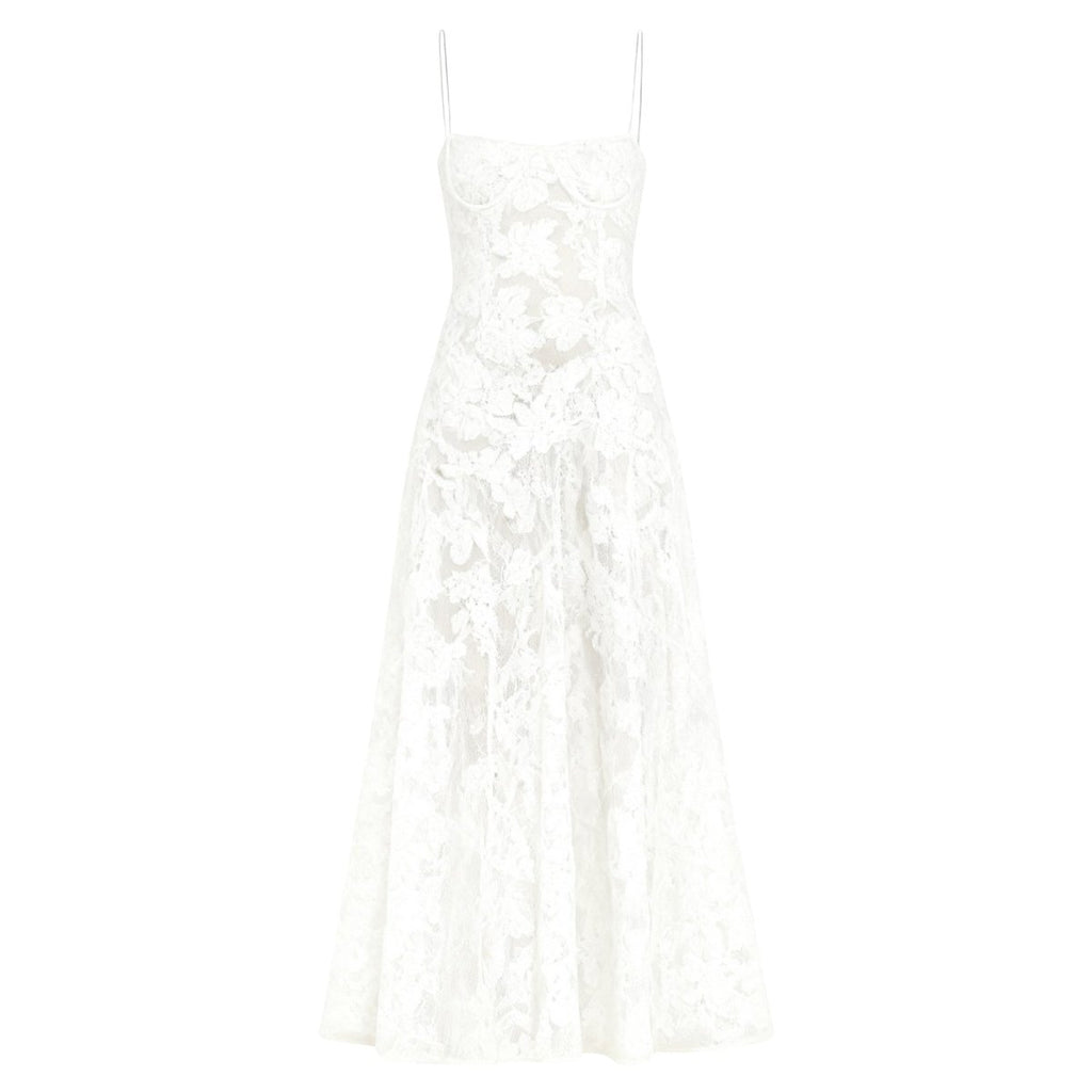 Sophia | Elegant Floral Jacquard Gown for Wedding Guests 5
