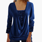Sophie | Chic Draped Sequin Top for Women 7