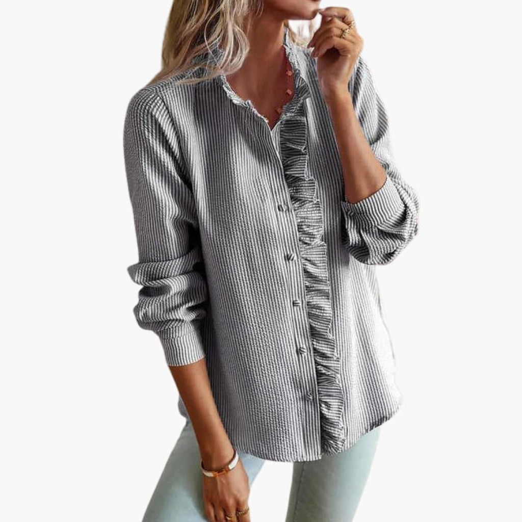 Sophie | Chic Smooth Long Sleeve Blouse 2