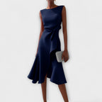 Sophie | Elegant Asymmetric Midi Wedding Guest Dress 1