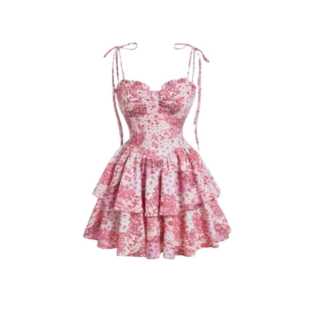Sophie | Romantic Floral Tiered Summer Dress for Wedding Guests 3