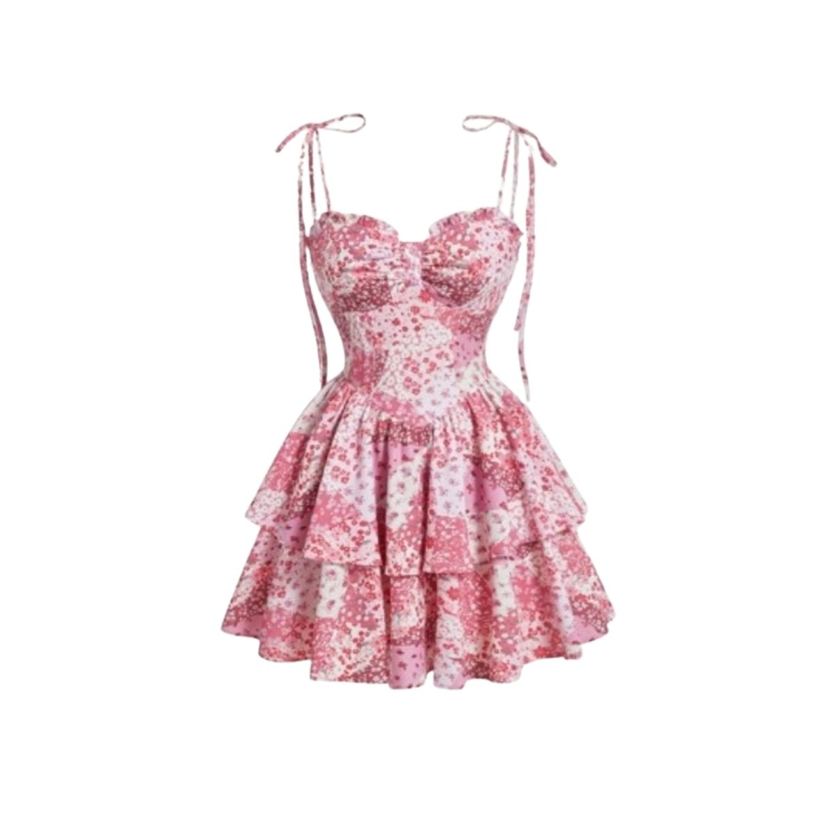 Sophie | Romantic Floral Tiered Summer Dress for Wedding Guests 3