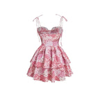 Sophie | Romantic Floral Tiered Summer Dress for Wedding Guests 4