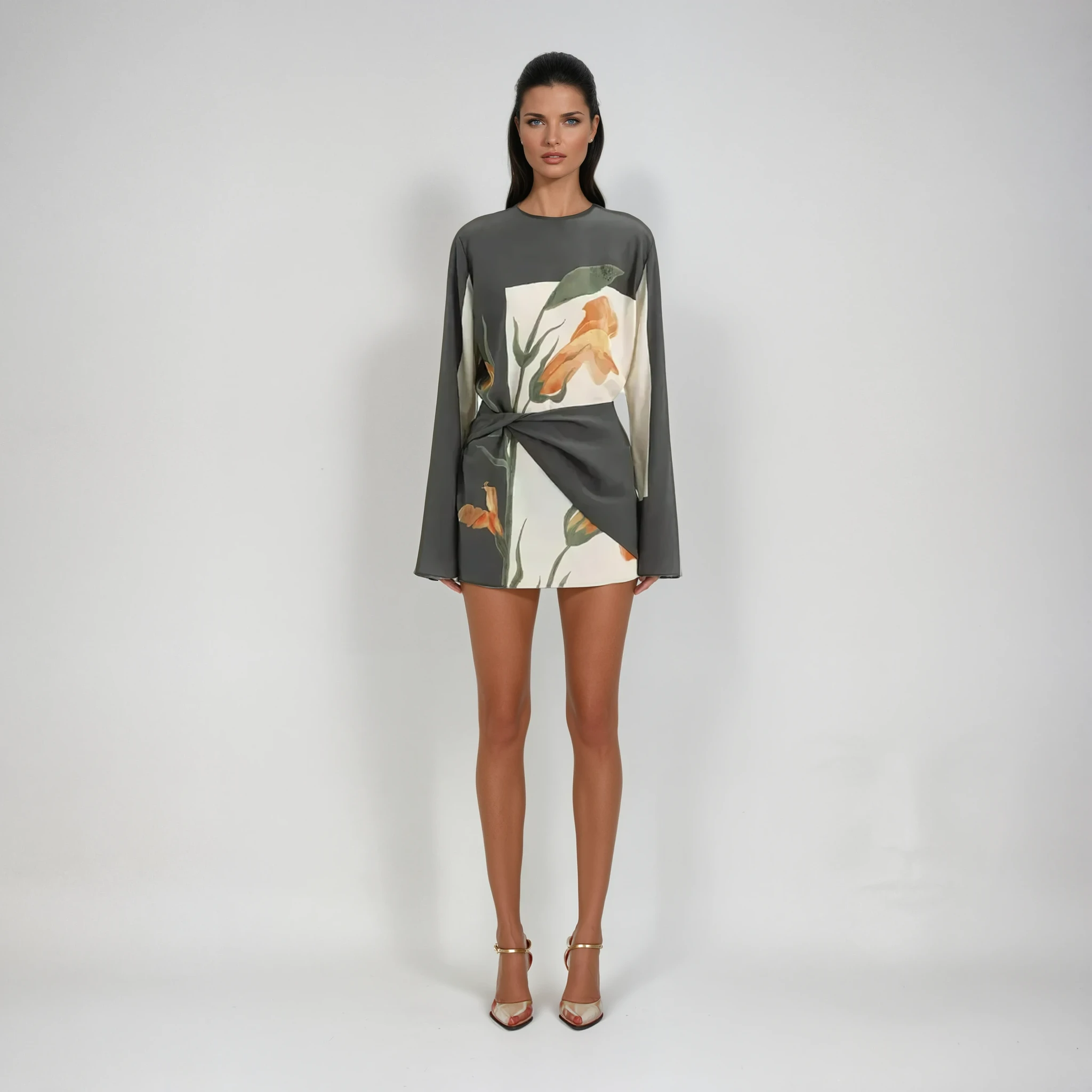 Sophie | Stylish Floral Summer Mini Dress 0