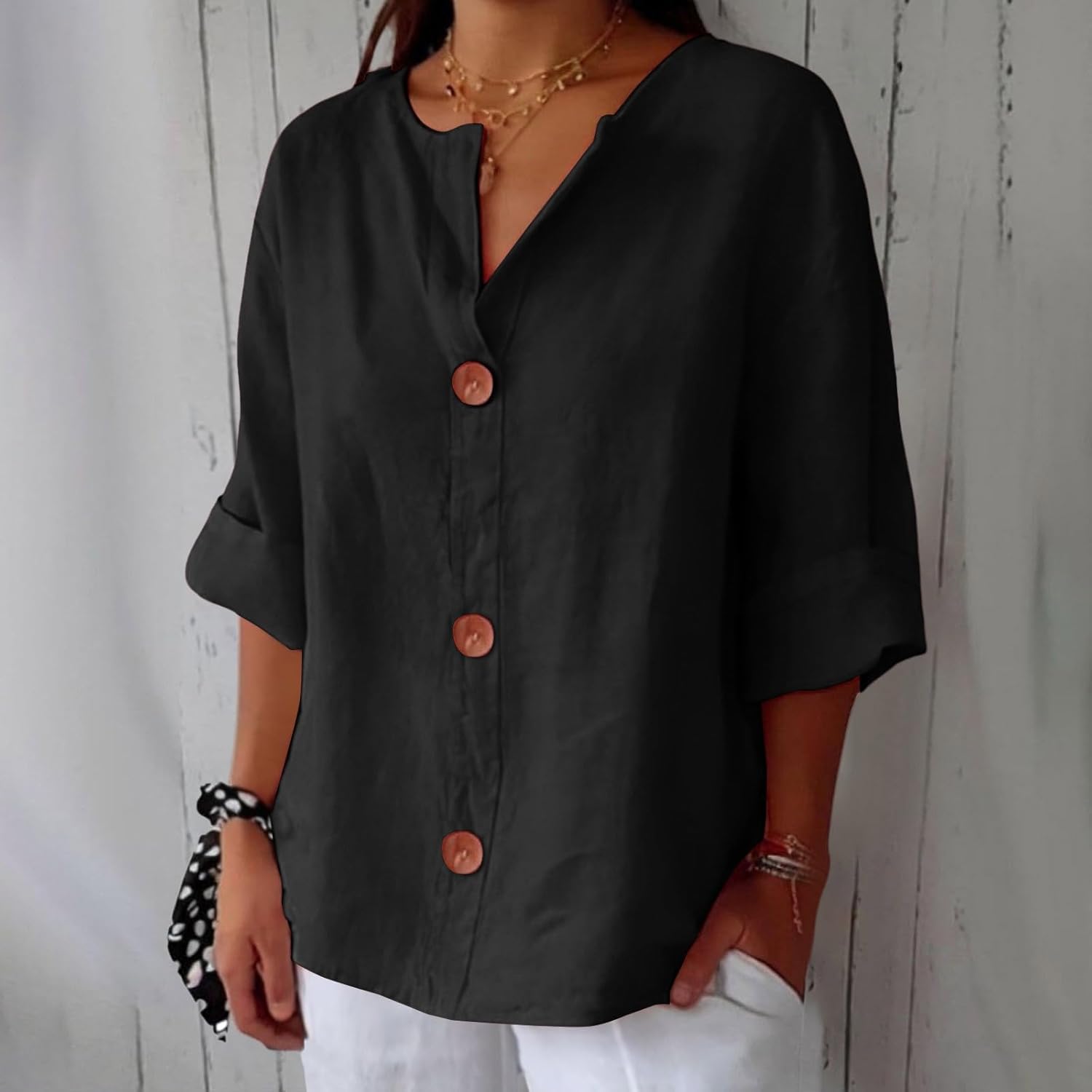 Summer Blouse Women's | Loose Fit & Effortless Everyday Comfort