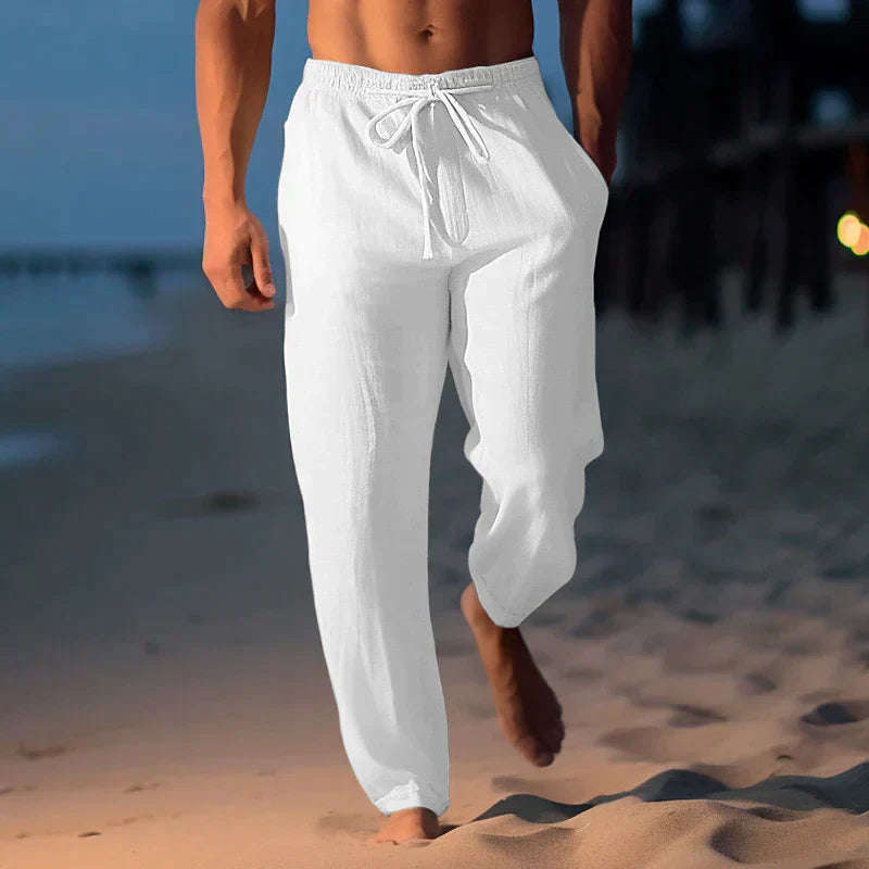 Summer Pants Men | Drawstring Waist & Relaxed Lightweight Casual Design