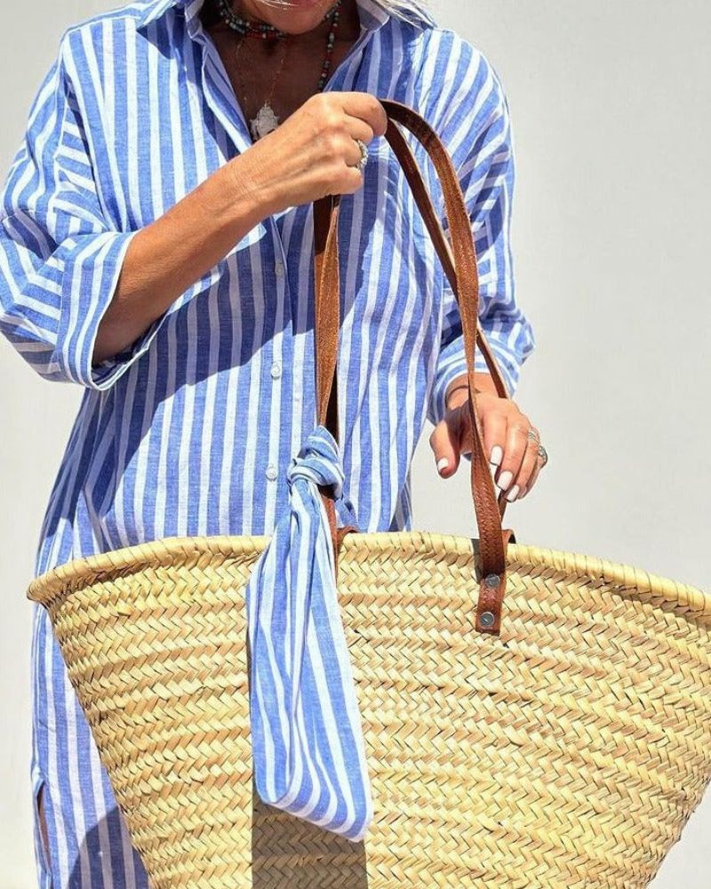 Summer Shirt Dress Women | Striped & Effortless Relaxed Comfort