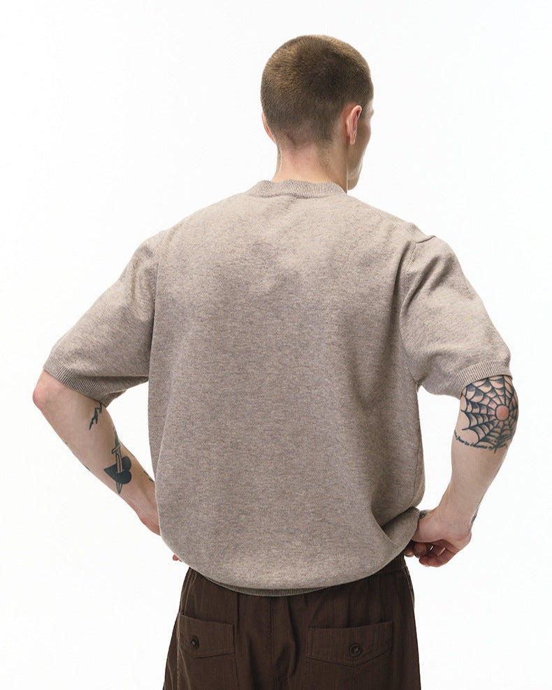 Soft Cozy Short Sleeve Knit T-Shirt – Lightweight 1