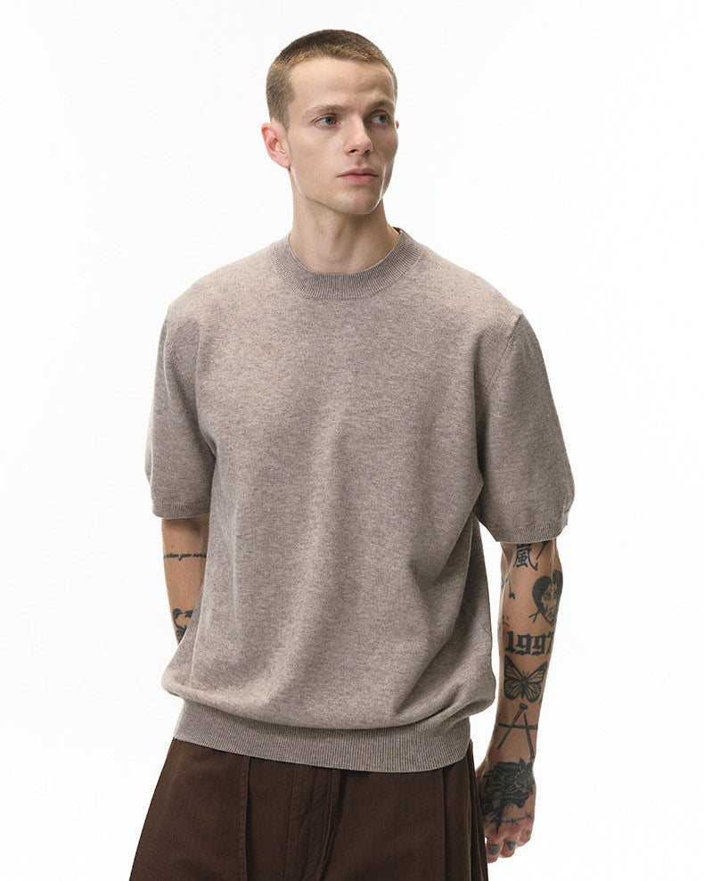 Soft Cozy Short Sleeve Knit T-Shirt – Lightweight 3