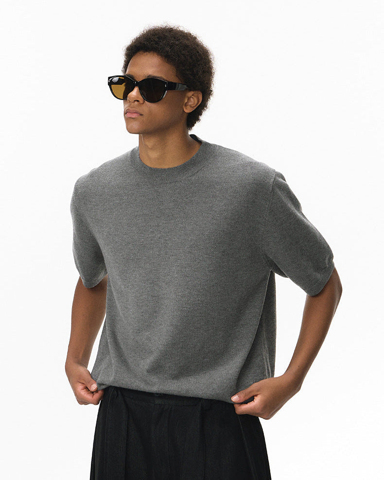 Soft Cozy Short Sleeve Knit T-Shirt – Lightweight 5