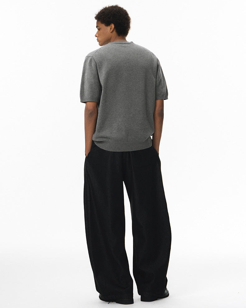 Soft Cozy Short Sleeve Knit T-Shirt – Lightweight 4