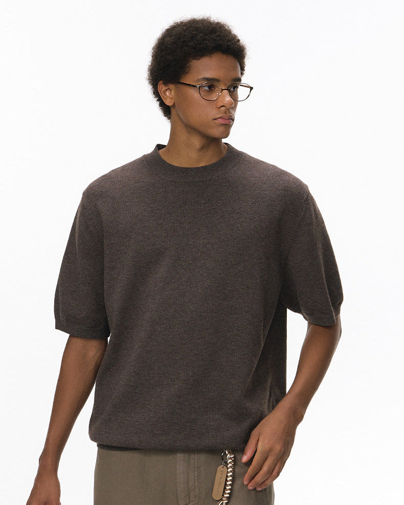 Soft Cozy Short Sleeve Knit T-Shirt – Lightweight 8