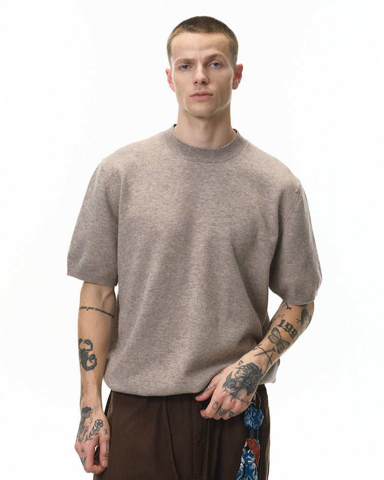 Soft Cozy Short Sleeve Knit T-Shirt – Lightweight 0