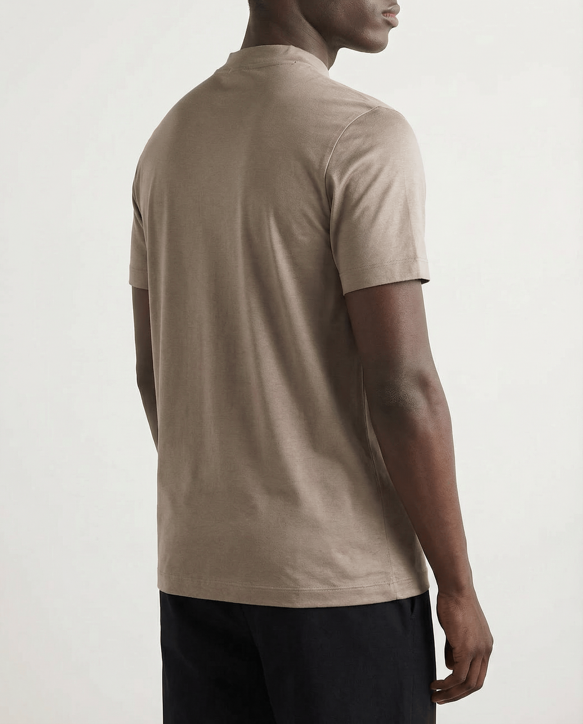 T Shirt Men's | Sleek Mock Neck & Luxury Finish
