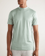 T Shirt Men's | Sleek Mock Neck & Luxury Finish