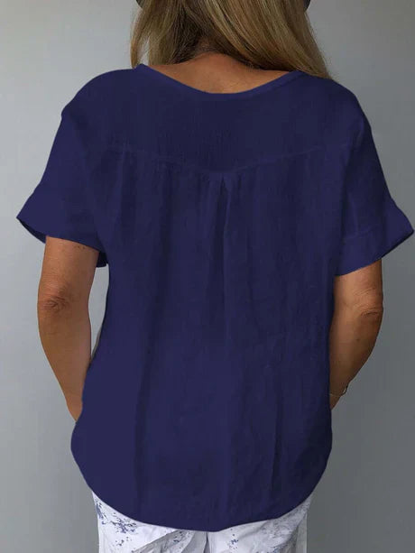 Top Women | V-Neck Relaxed Fit & Effortless Everyday Summer Style