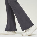 Trousers Women | High-Waist Zip Front & Flare Leg Smart Casual Style