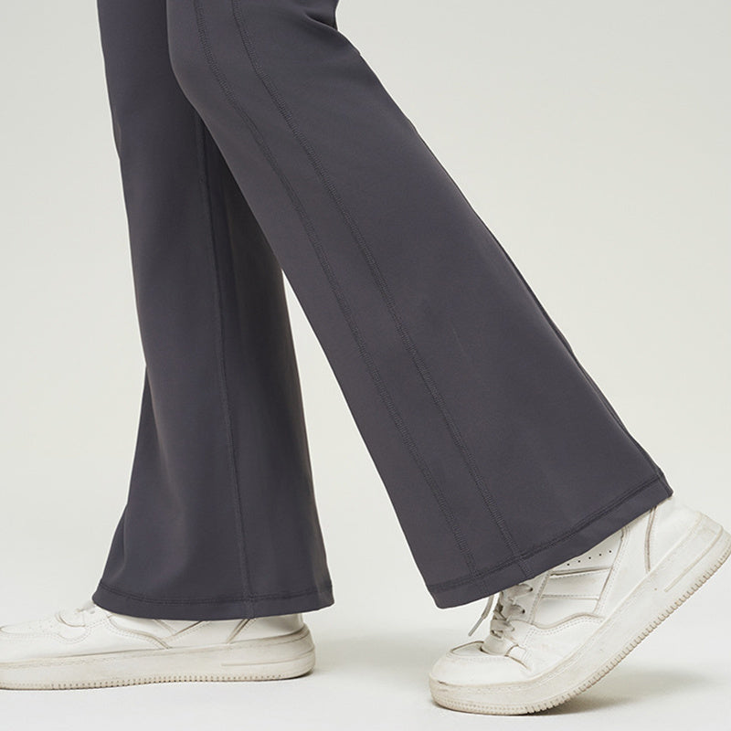 Trousers Women | High-Waist Zip Front & Flare Leg Smart Casual Style
