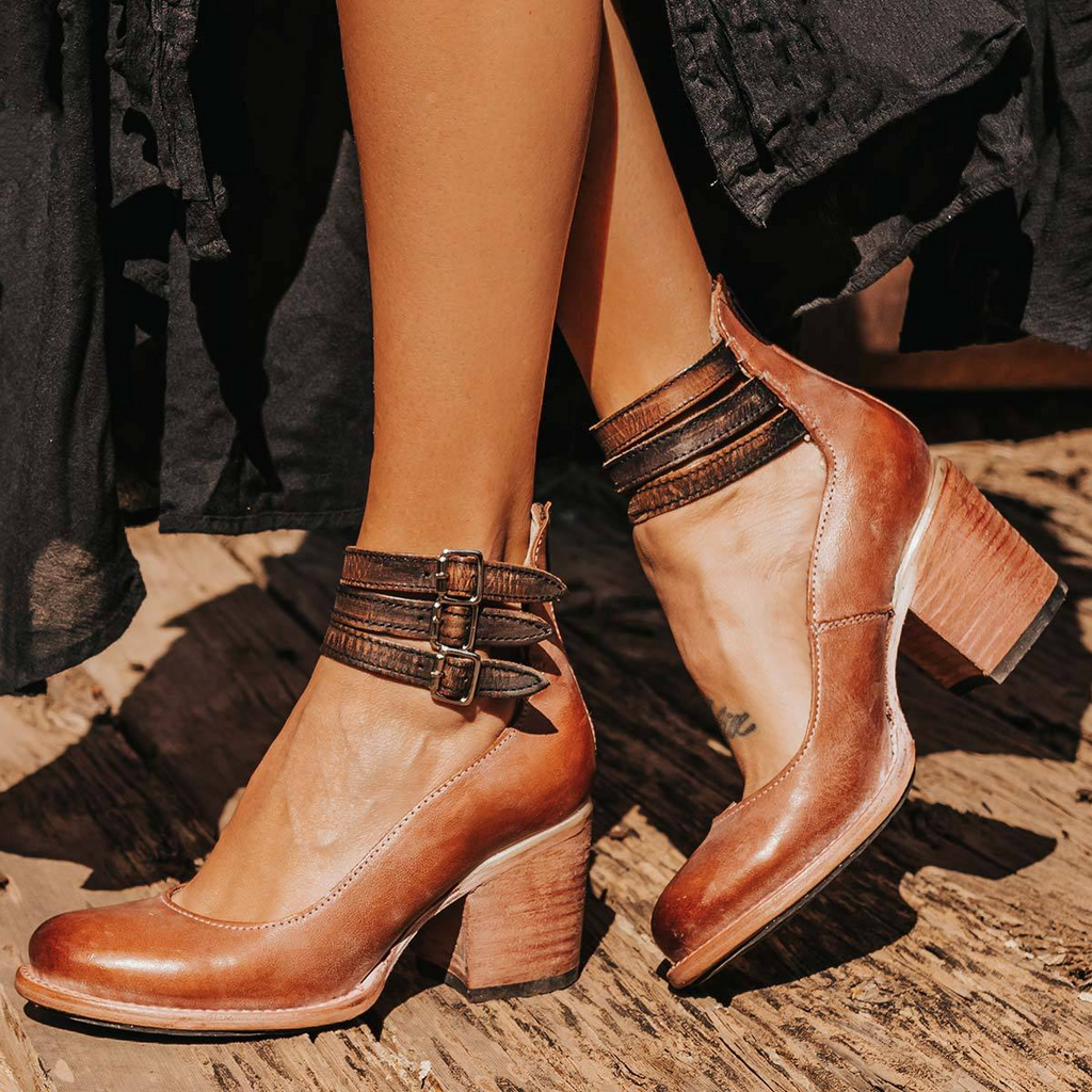 Verona | Vintage Strappy Ankle Strap Heels 10