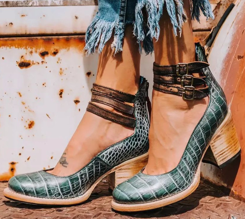Verona | Vintage Strappy Ankle Strap Heels 12