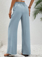 Wide Leg Drawstring Trousers Women's | Relaxed Fit & Effortless Summer Style