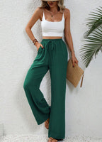Wide Leg Drawstring Trousers Women's | Relaxed Fit & Effortless Summer Style