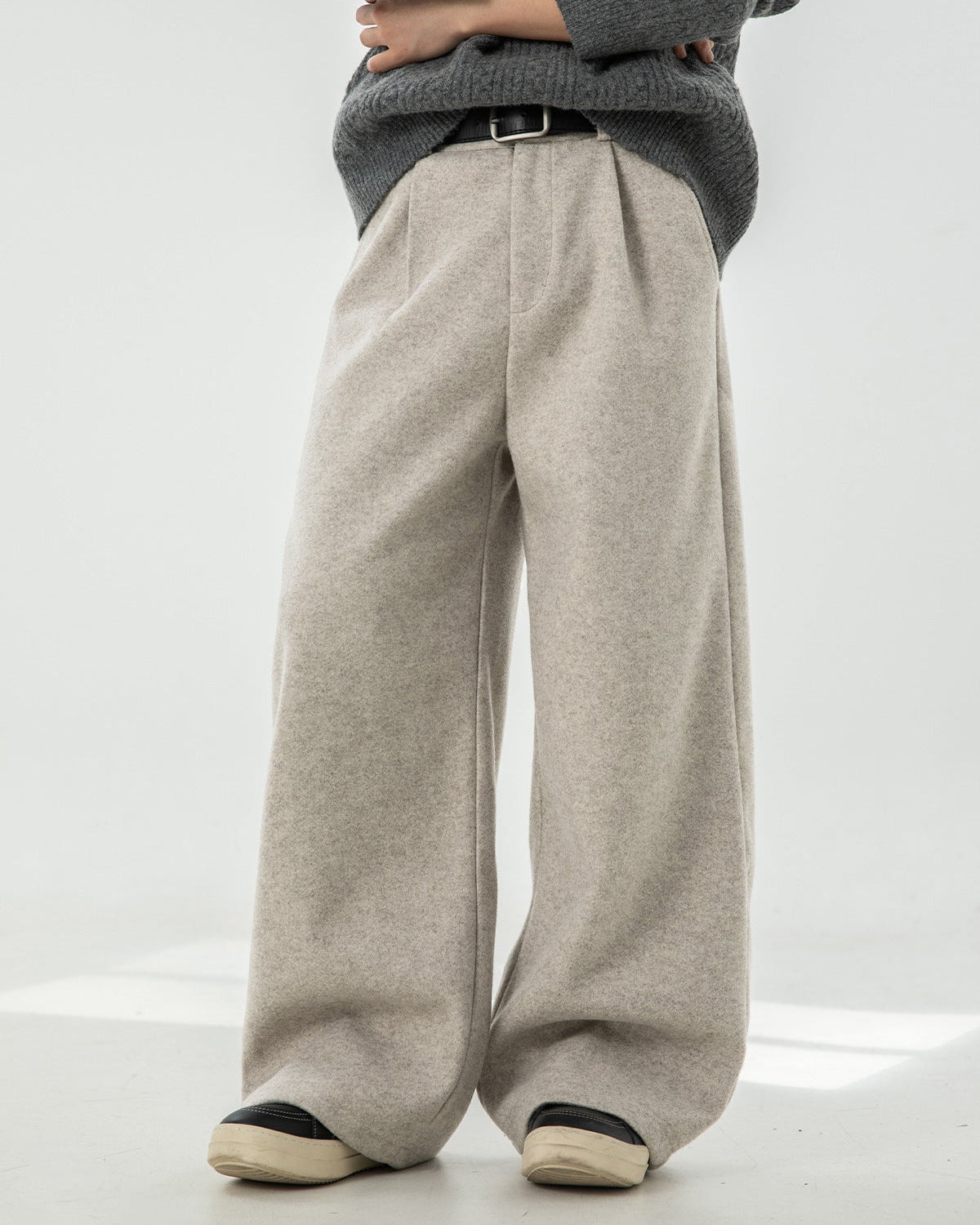 Wide Leg Trousers Men's | Relaxed Fit & Smart Casual Style