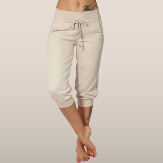Women's Capri Trousers | Drawstring Waist 1
