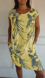 Summer Dress Women | Tropical Leaf Print & Relaxed Everyday Comfort