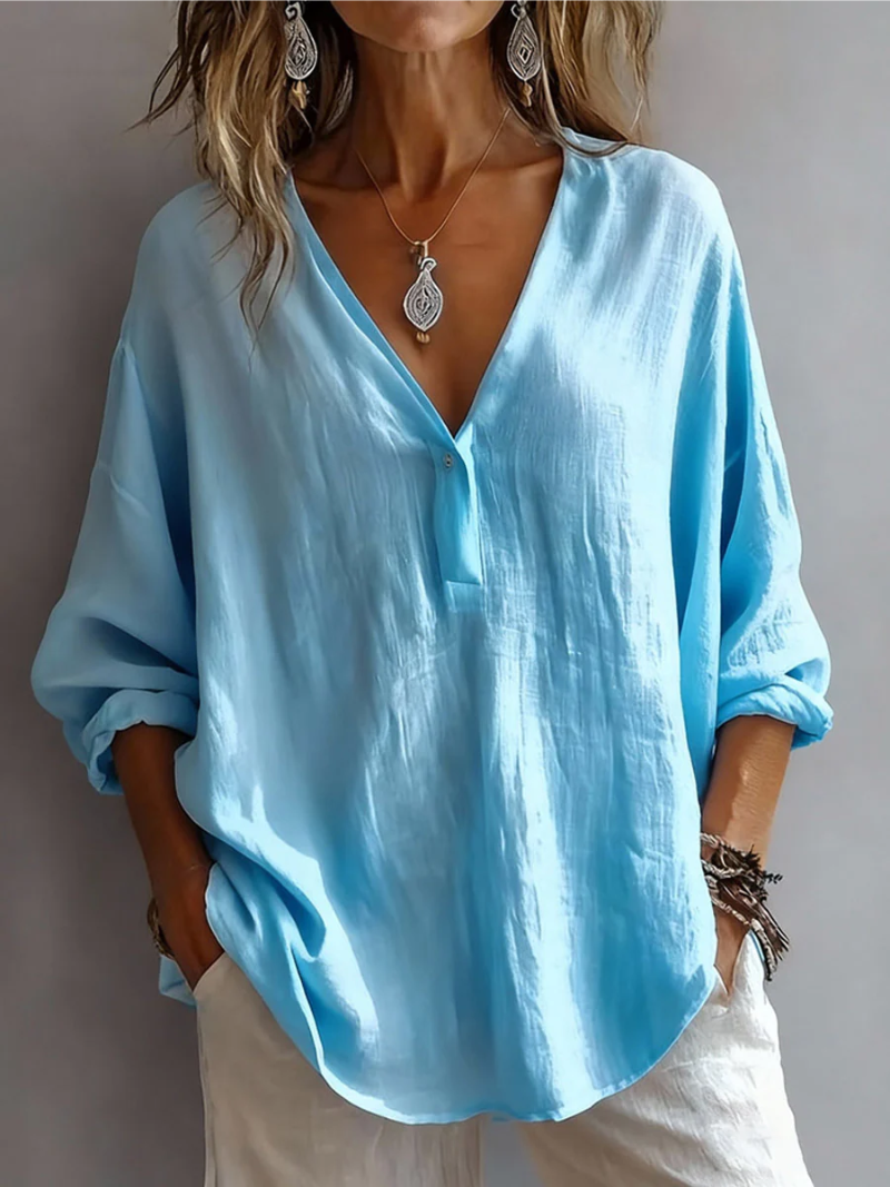 Women's Daily Blouse with Simple Design and Comfortable Fit 2