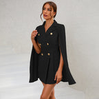 Cape Dress Women | Double Breasted & Tailored Power Dressing Style