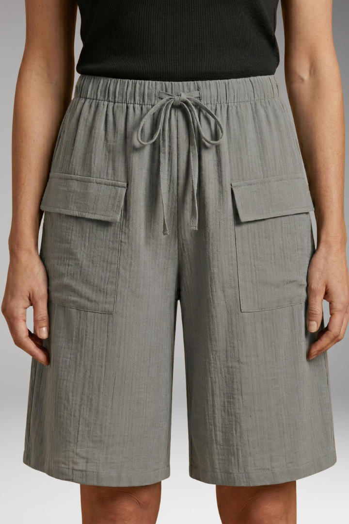 Women's Drawstring Shorts with Elastic Waistband and Soft-Touch Fabric 5