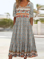 Women’s Dress | Boho Print Midi 0