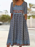 Women’s Dress | Boho Print Midi 1