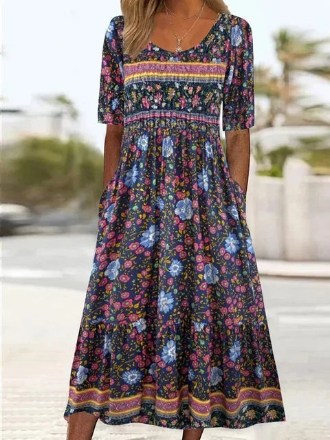Women’s Dress | Boho Print Midi 4
