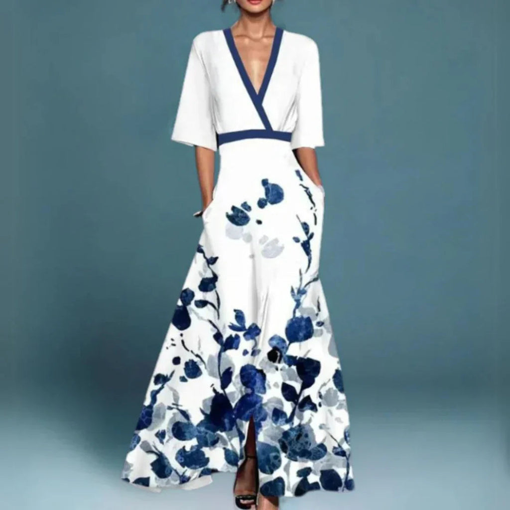 Women's Dress | Floral Maxi Wrap Style 1