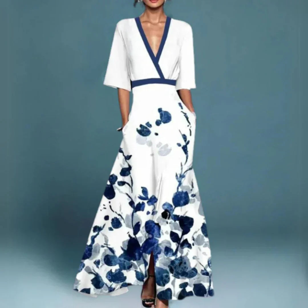 Women's Dress | Floral Maxi Wrap Style 1