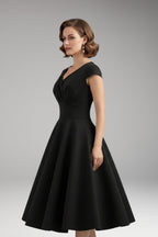 Women's Dress with Waist Cut and Flowing Hem 3