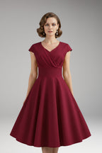 Women's Dress with Waist Cut and Flowing Hem 7
